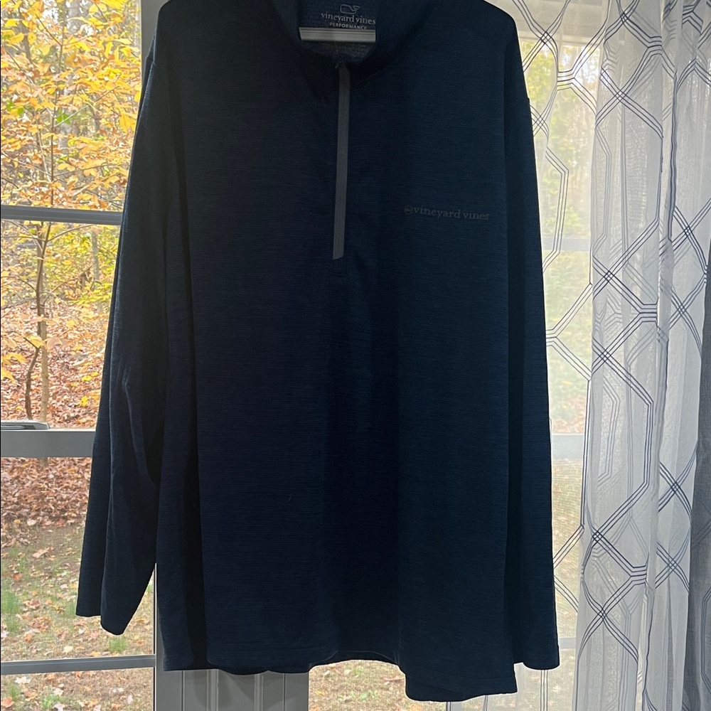 Vineyard Vines Navy Heathered Pullover